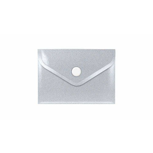 Teczka plastikowa na guzik STARDUST SILVER A7 srebrny Biurfol (TKSD-A7-02)