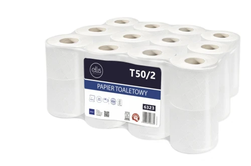 Papier toaletowy Professional 2 warstwowy kolor: biały 24 szt Ellis (6323)