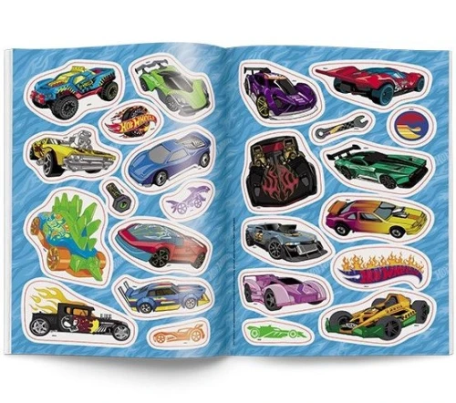 Książka dla dzieci Hot Wheels™. Kolorowanka z Naklejkami Ameet (NA 1602)
