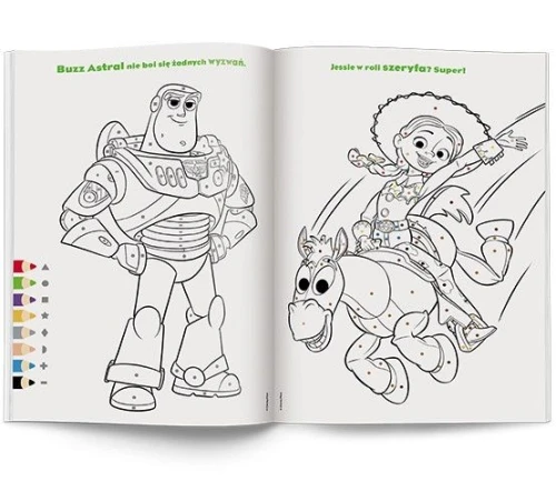 Książka dla dzieci Toy Story 5. Kolorowanka Według Kodu Ameet (KKO 9110)