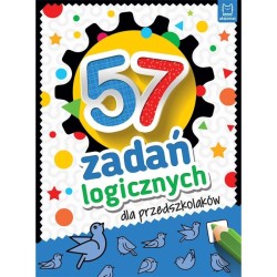 Książka dla dzieci 57 zadań logicznych dla przedszkolaków Aksjomat