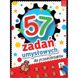 Książka dla dzieci 57 zadań umysłowych dla przedszkolaków Aksjomat