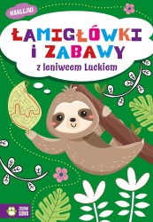 Książka dla dzieci Łamigłówki i zabawy z leniwcem Luckiem Zielona Sowa
