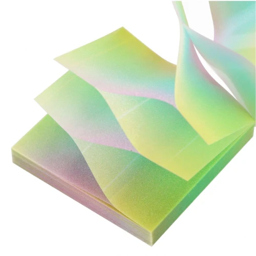 Notes samoprzylepny (karteczki) Transparentny ombre zielony mix 100k [mm:] 75x75 Starpak (576521)