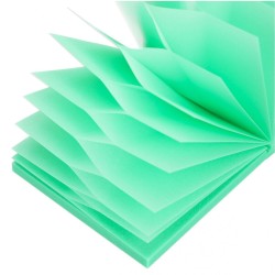 Notes samoprzylepny (karteczki) Transparentny brokat zielony różne 100k [mm:] 75x75 Starpak (576531)
