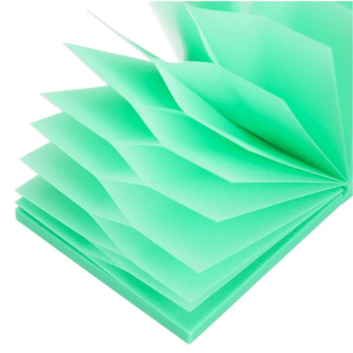 Notes samoprzylepny (karteczki) Transparentny brokat zielony różne 100k [mm:] 75x75 Starpak (576531)