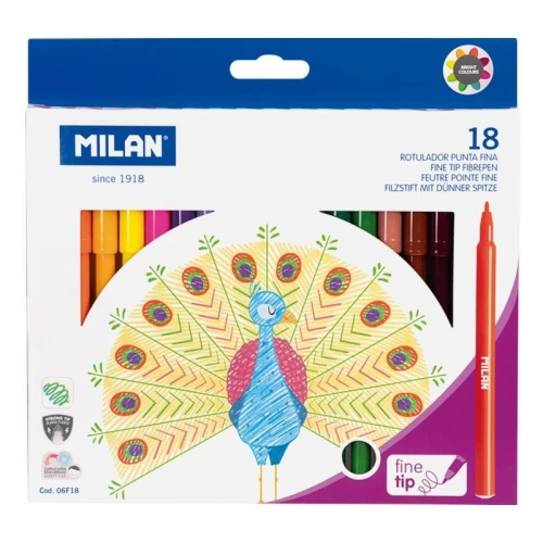 Flamaster 18 kol. Milan (06F18)