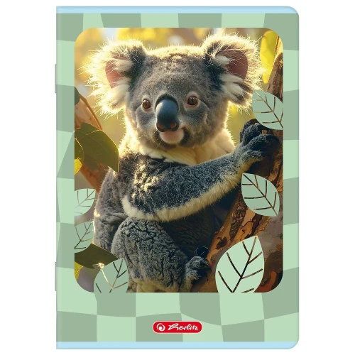 Zeszyt A5 Animals 32k. 70g linia podwójna Herlitz (400206382)