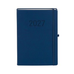 Kalendarz książkowy (terminarz) 2027 MEMOFIX dziennyy A4 Antra (granatowy)