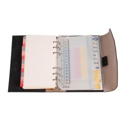 Organizer B6 MEMOFIX B6 CZARNY Antra (NABUK)