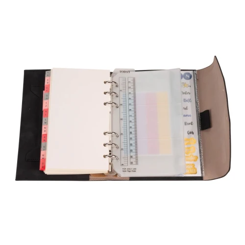 Organizer B6 MEMOFIX B6 CZARNY Antra (NABUK)