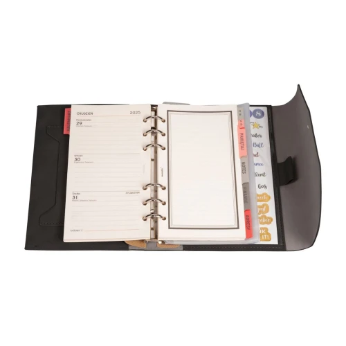 Organizer B6 MEMOFIX B6 CZARNY Antra (NABUK)