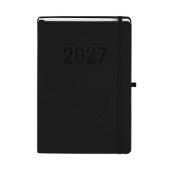 Kalendarz książkowy (terminarz) 2027 MEMOFIX dzienny B5 Antra (czarny)