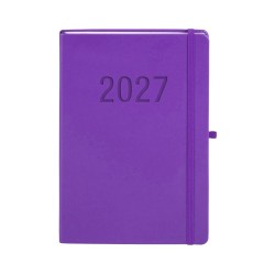 Kalendarz książkowy (terminarz) 2027 MEMOFIX tygodniowy B5 Antra (fioletowy)