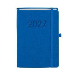 Kalendarz książkowy (terminarz) 2027 MEMOFIX dzienny A5 Antra (niebieski)