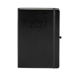 Kalendarz książkowy (terminarz) 2027 MEMOFIX tygodniowy B5 Antra (czarny)