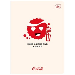 Zeszyt A5 HYBRID COCA COLA 60k. 70g krata Interdruk (ZE60KFG)