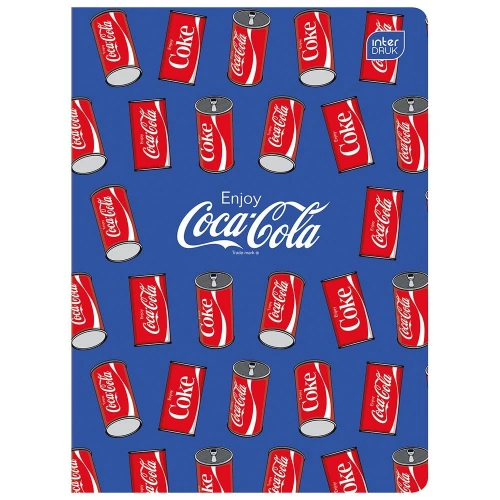 Zeszyt A5 HYBRID COCA COLA 60k. 70g krata Interdruk (ZE60KFG)