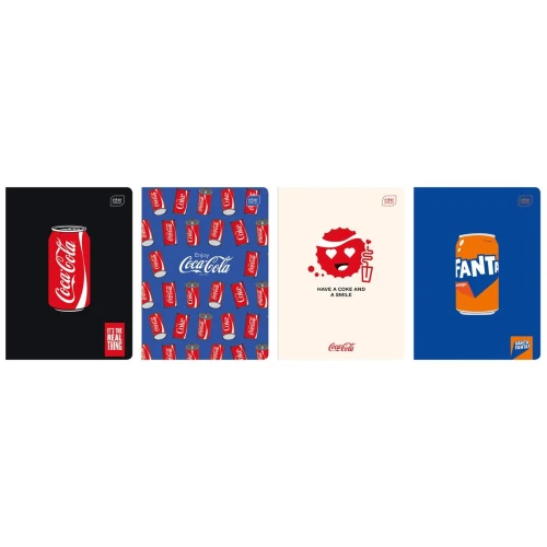 Zeszyt A5 HYBRID COCA COLA 60k. 70g krata Interdruk (ZE60KFG)