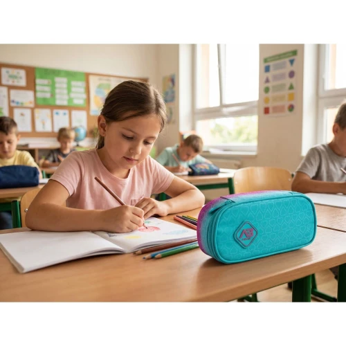 Piórnik Astrabag Hexagon Mint Ombre Astra (503026050)