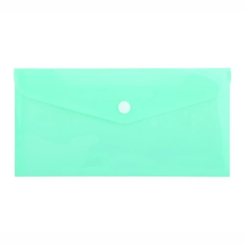 Teczka plastikowa na zatrzask Pastel DL zielony Biurfol (TKP-DL-04)