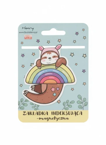 Zakładka do książki INDEX 2 LENIWEC Z TĘCZĄ Henry (5908451985516)
