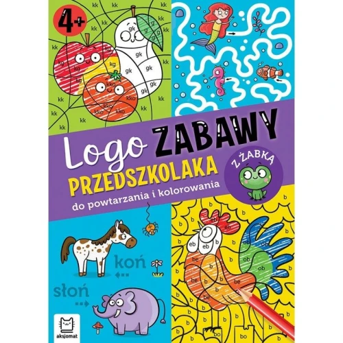 Książka dla dzieci Logo zabawy przedszkolaka. Do powtarzania i kolorowania z żabką