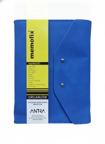 Organizer B6 MEMOFIX B6 kobaltowy Antra (NABUK)