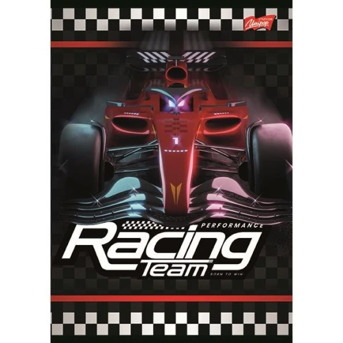 Zeszyt A5 Racing Team 32k. 70g podwójna linia kolor Unipap