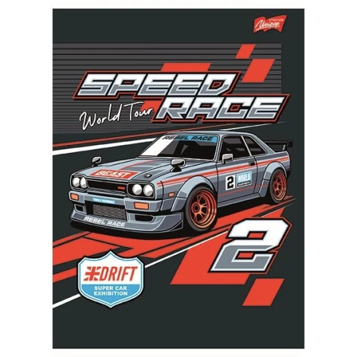 Zeszyt A5 SPEED TOUR 32k. 70g krata Unipap