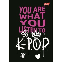 Zeszyt A4 K-POP VIBES 60k. 70g krata Unipap