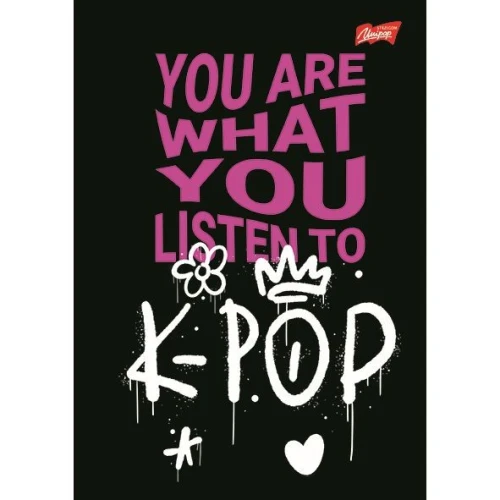 Zeszyt A4 K-POP VIBES 60k. 70g krata Unipap
