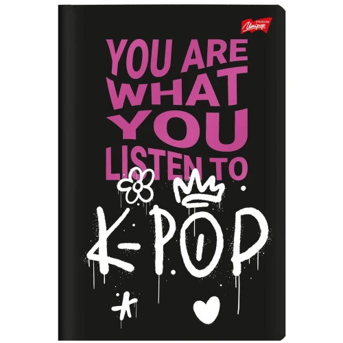 Zeszyt A4 K-POP VIBES 60k. 70g krata Unipap