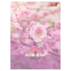 Zeszyt A5 Floral Beauty 60k. 70g krata Unipap