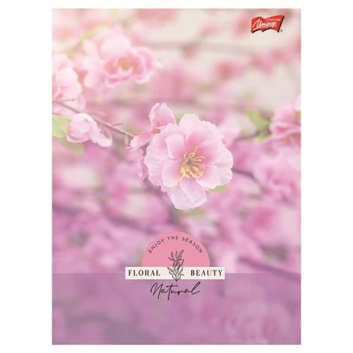 Zeszyt A5 Floral Beauty 60k. 70g krata Unipap