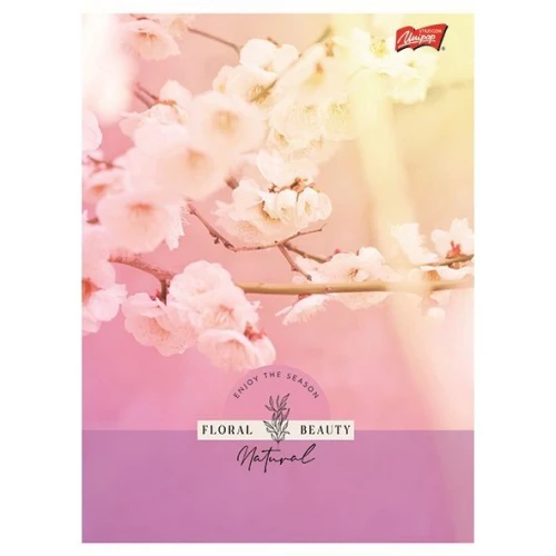 Zeszyt A5 Floral Beauty 60k. 70g krata Unipap