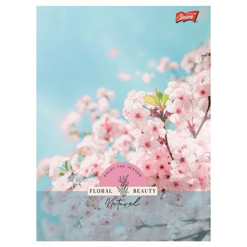Zeszyt A5 Floral Beauty 60k. 70g krata Unipap