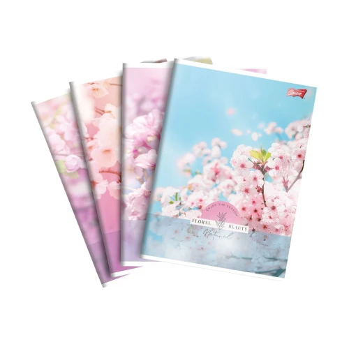 Zeszyt A5 Floral Beauty 60k. 70g krata Unipap