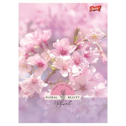 Zeszyt A5 Floral Beauty 60k. 70g krata Unipap