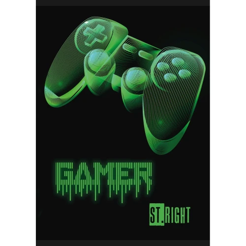 Zeszyt A5 GAME ZONE 32k. 70g linia podwójna kolorowa Unipap