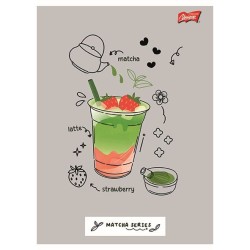 Zeszyt A5 Matcha Mood 32k. 70g krata Unipap