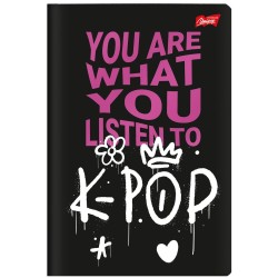 Zeszyt A5 K-POP VIBES 60k. 70g krata Unipap