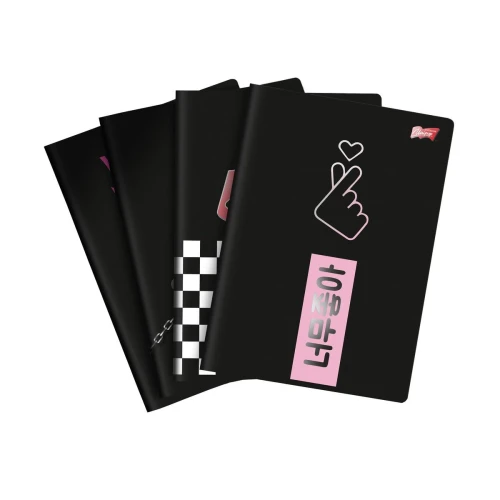 Zeszyt A5 K-POP VIBES 60k. 70g krata Unipap