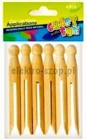 Ozdoba drewniana drewno kołki Craft Fun (384118)
