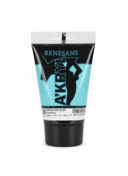 Farba akrylowa Turkusowy kolor: turkusowy 100ml Renesans (39)