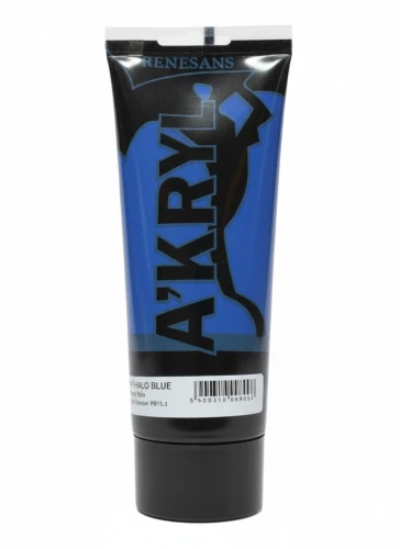 Farba akrylowa Błękit ftalo kolor: błękitny 200ml Renesans (20)