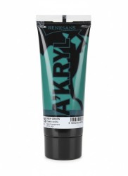 Farba akrylowa Zieleń ciemna kolor: zielony 200ml Renesans (15)