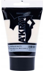 Farba akrylowa biel antyczna kolor: biały antyczny 100ml Renesans (01)