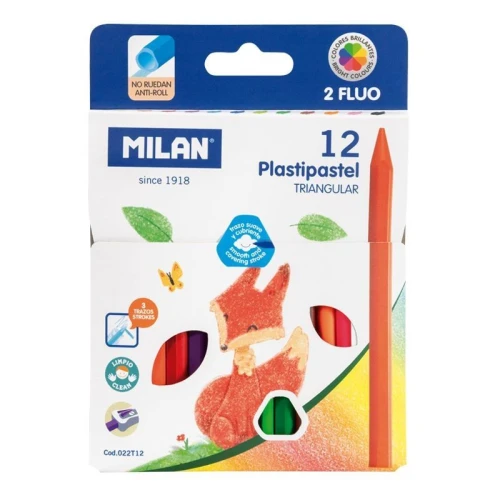 Kredki świecowe 12 kol. Milan (022T12)