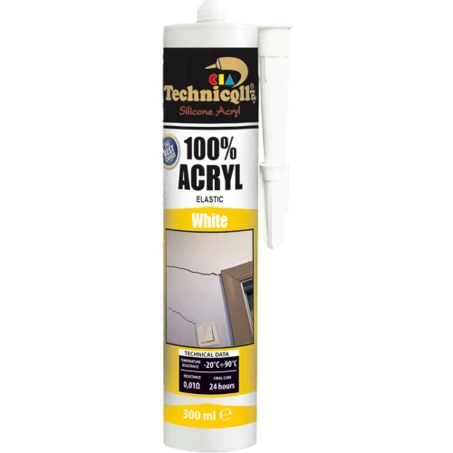 Farba akrylowa kolor: biały tytanowy 300ml Technicqll (B-112)